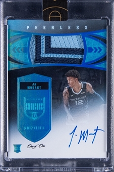 2019-20 Panini Eminence Peerless Patches #PP-JMT Ja Morant Signed Patch Rookie Card (#1/1) - Panini Encased